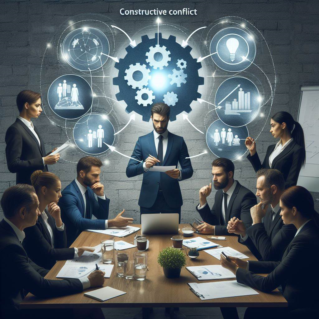 Image of constructive conflict as a mechanismm for decision making